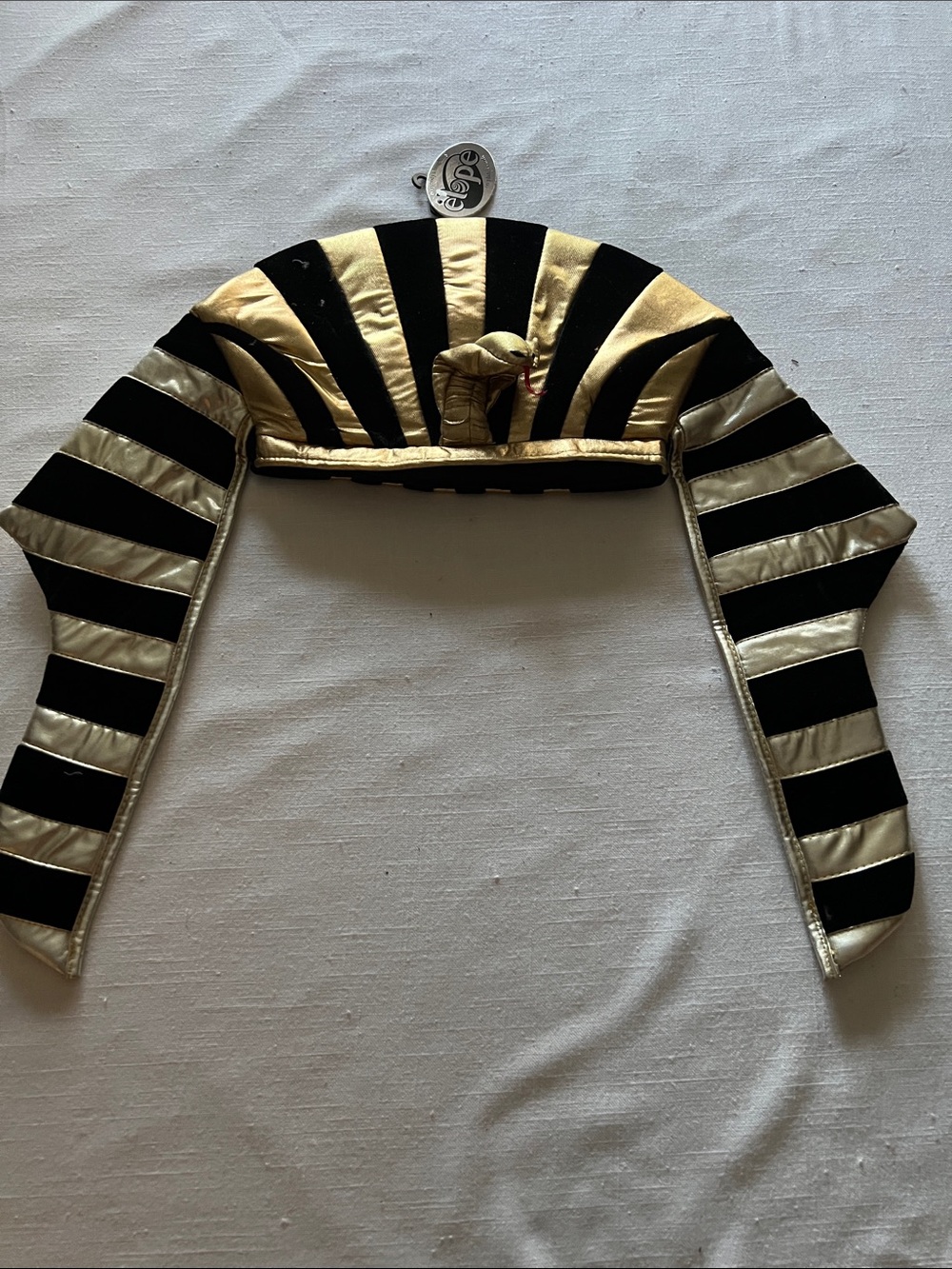 Gold and Black Egyptian-Style Headpiece Halloween King Tut